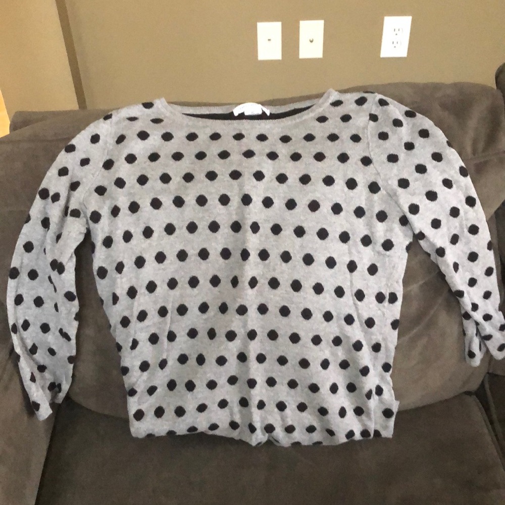 Liz Clairborne - Gray polka dot